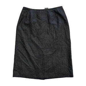 Kasper Black Speckled Pencil Skirt 6